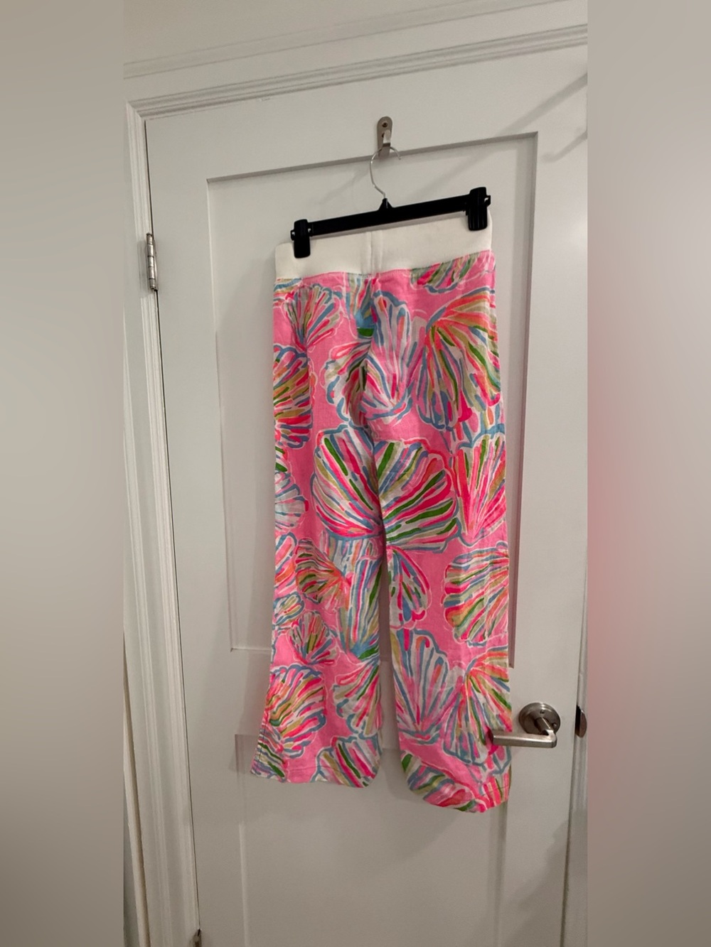 Lilly Pulitzer neon multicolor linen the beach pant w/ cotton drawstring waist - Picture 16 of 16